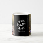 family gift photo grandchild simple typography coffee mug<br><div class="desc">family gift 2 photo grandchild simple modern script typography beige mug design.</div>