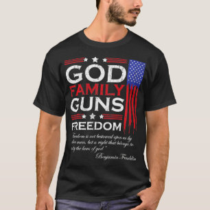 FAMILY GOD GUNS AND FREEDOM CHRISTIAN MAGA 2020 TR T-Shirt