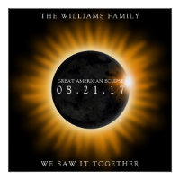 Family Great American Eclipse Personalised