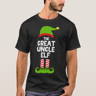 Family Great Uncle Elf Christmas Matching Pajama F T-Shirt