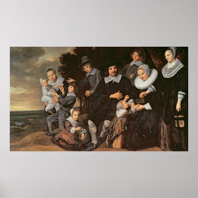 Family Group in a Landscape, c.1647-50 Poster (Front)