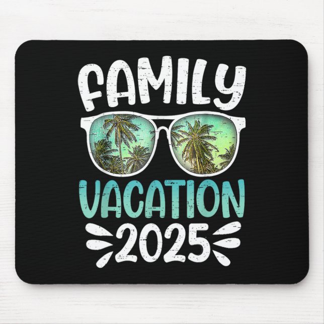 Family Group Matching Summer Beach Trip  Mouse Pad (Front)
