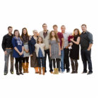 Family Group Photo Cutout Sculpture 