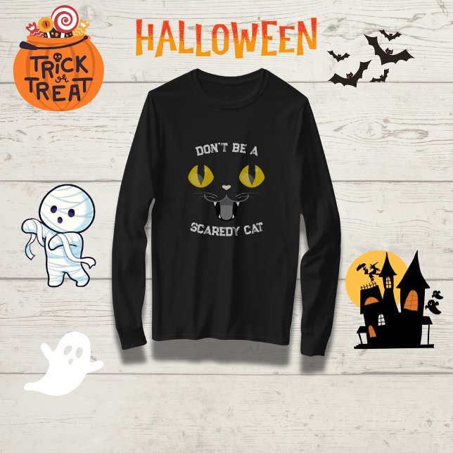 Family Halloween "Don't Be A Scaredy Cat"  T-Shirt (Creator Uploaded)