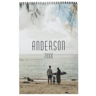 Family happiness cute personalised calendar