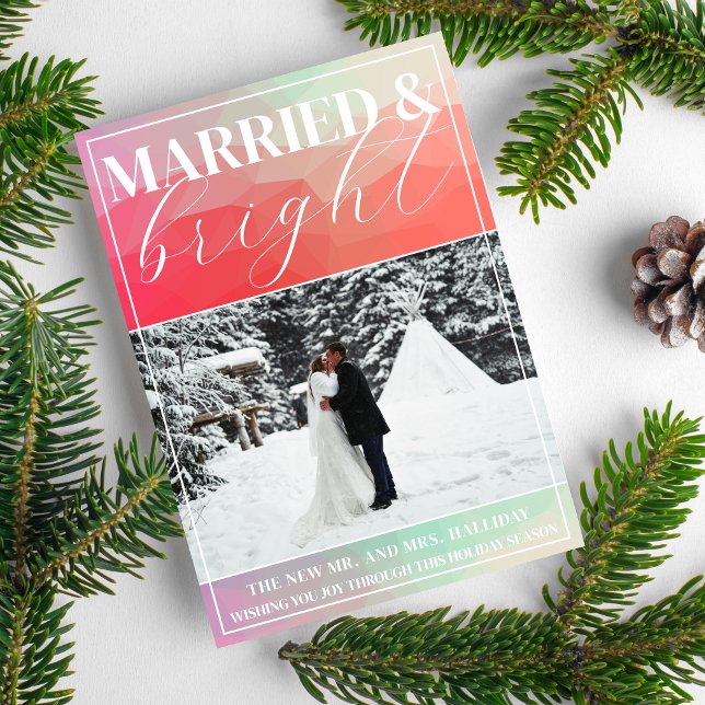 Family Happy Holiday Christmas Bright Photo Card (Creator Uploaded)