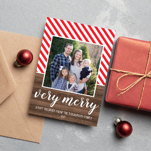 Family Happy Holidays Christmas Photo Card