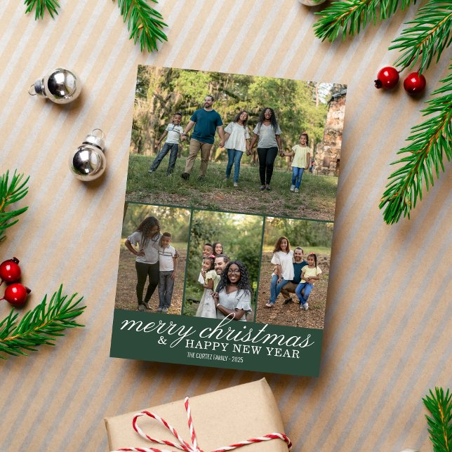 Family Happy Holidays Christmas Photo Card (Creator Uploaded)