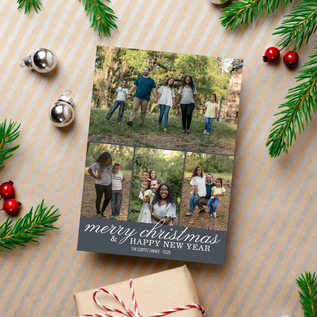 Family Happy Holidays Christmas Photo Card (Creator Uploaded)
