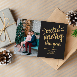 Family Happy Holidays Christmas Photo Card