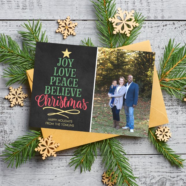Family Happy Holidays Christmas Photo Card (Creator Uploaded)