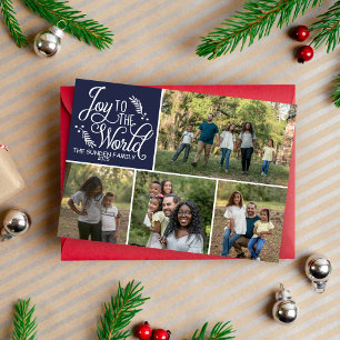 Family Happy Holidays Merry Christmas Photo Card