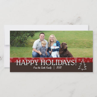 Family Happy Holidays Photo Card