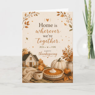 Family Happy Thanksgiving Holiday Greeting Card