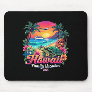 Family Hawaii Summer Matching Trip Vacation 2025 V Mouse Pad