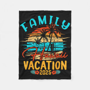 Family Hawaii Vacation 2025 Making Memories Family Fleece Blanket