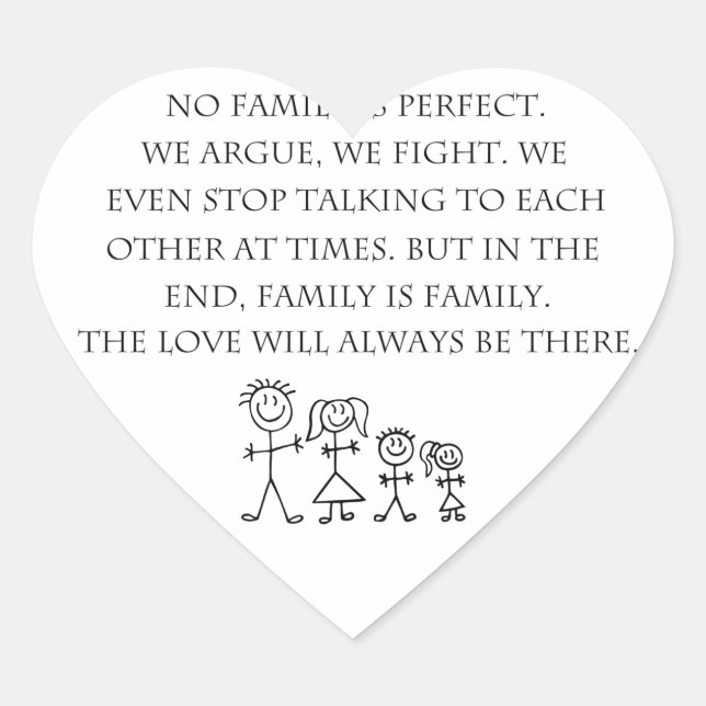 Family Heart Sticker (Front)