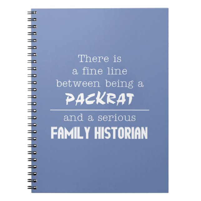Family Historian Notebook (Customise Your Colour) (Front)