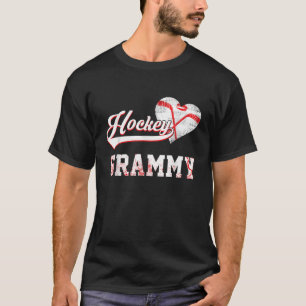 Family Hockey Player Hockey Grammy Vintage Christm T-Shirt