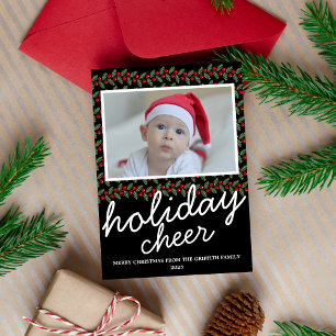 Family Holiday Cheery Christmas Photo Card