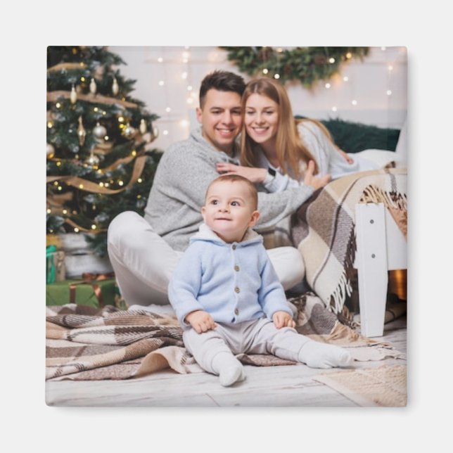 Family Holiday Christmas Stocking Stuffer Magnet (Front)