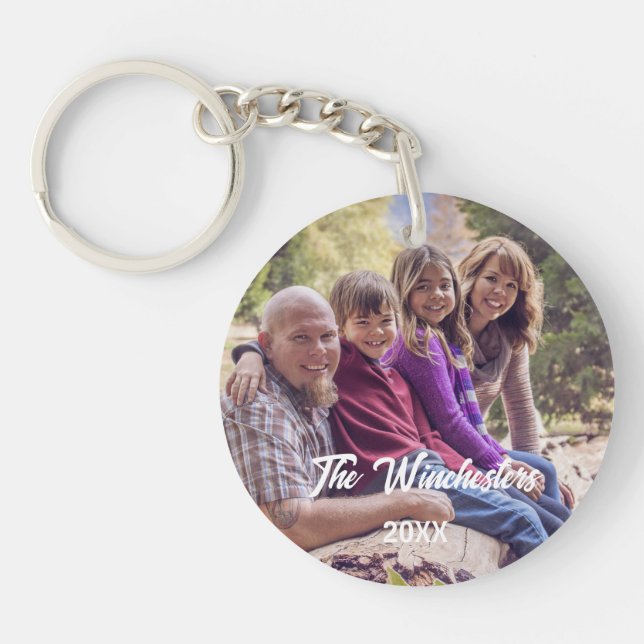 Family Holiday Keychain (Front)