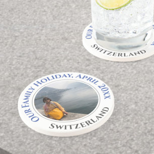 Family Holiday Memories Souvenir Coaster