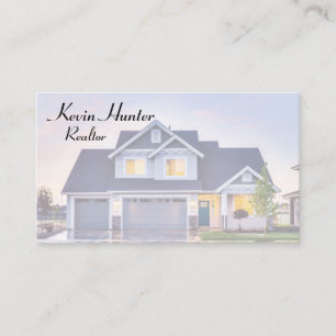 Family Home Background Real Estate Business Card