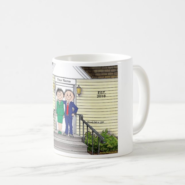 Family Home, Couple Coffee Mug (Front Right)