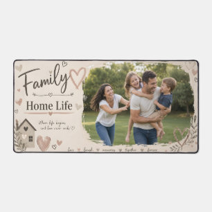 Family Home Life Custom Photo Desk Mat