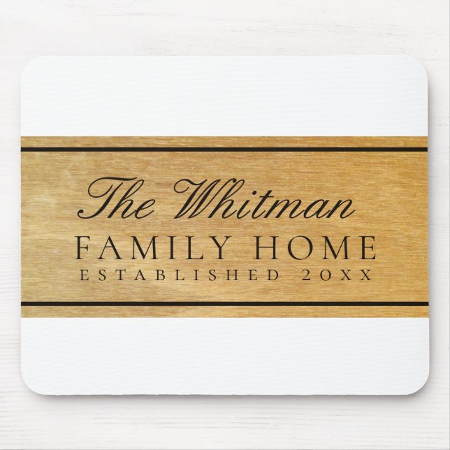 Family Home Mouse Pad (Front)