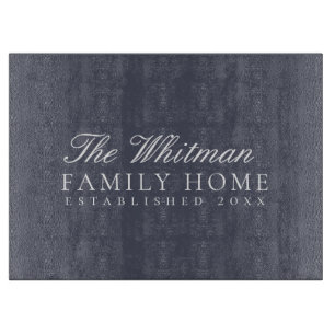Family Home Slate Gray Cutting Board