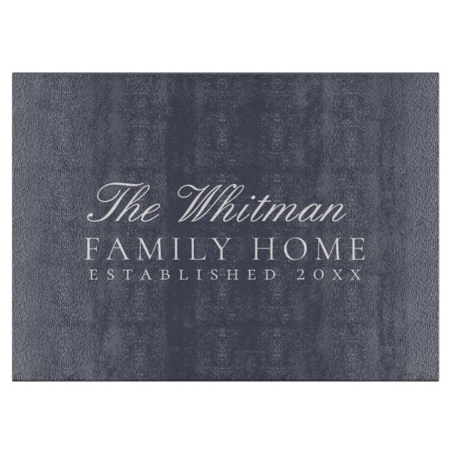 Family Home Slate Grey Cutting Board (Front)