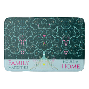 Family Home Welcome Mat Tree Life Bath Mat Rug