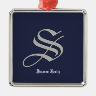 Family Initial Metal Tree Decoration