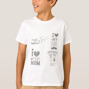 Family Inspired Text Quotes Design T-Shirt