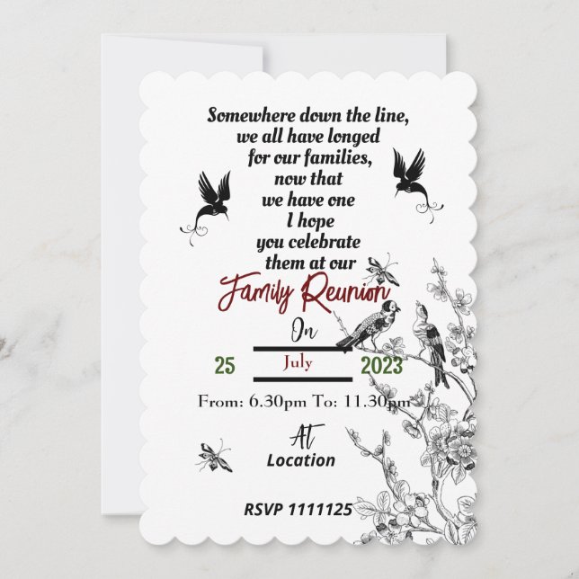 Family Invitation (Front)