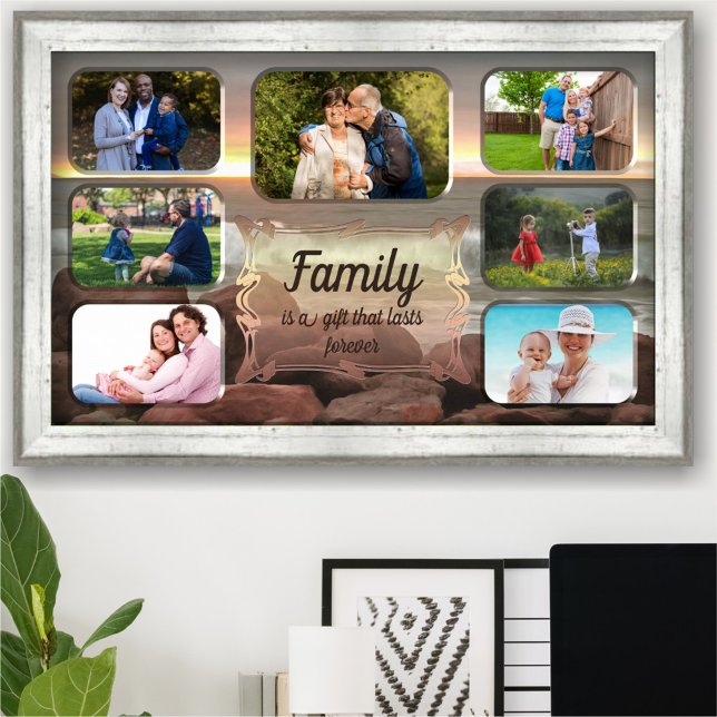 Family is a Gift Photo Collage 0893 Art Print (Creator Uploaded)