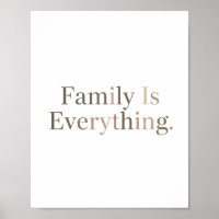 Family Is Everything Elegant Serif Typography