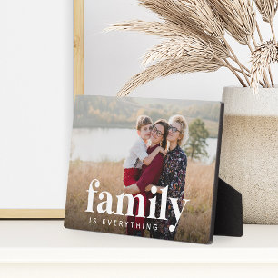 Family Is Everything Horizontal Photo Plaque