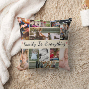 Family Is Everything – Personalised Photo Cushion