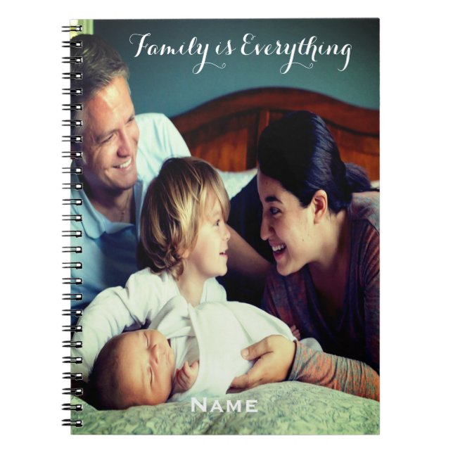 Family is Everything Personalised Spiral Notebook (Front)