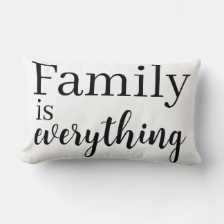 Family is everything Throw Pillow