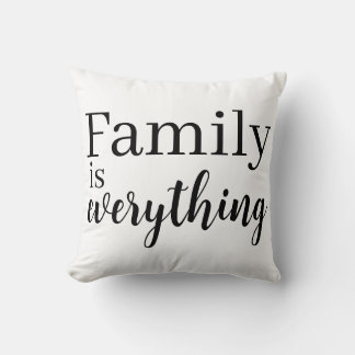 Family is everything Throw Pillow