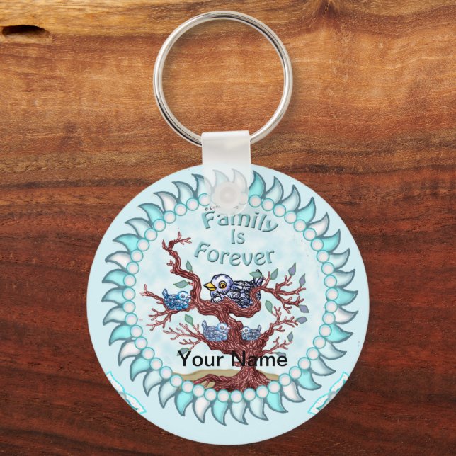 Family is Forever   Key Ring (Front)