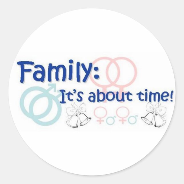 Family-It's About Time sticker (Front)