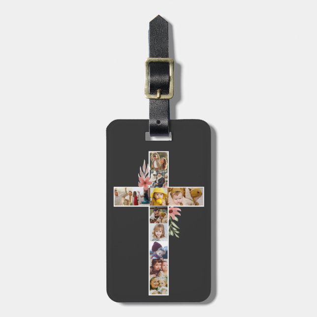 Family Jesus Cross Christian Church Lover Luggage Tag (Front Vertical)