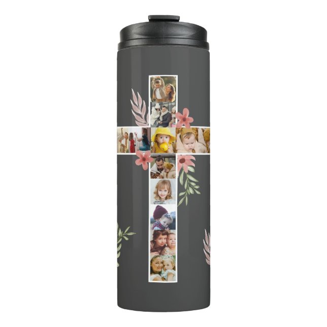 Family Jesus Cross Christian Church Lover Thermal Tumbler (Front)
