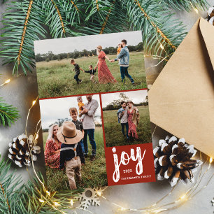 Family Joy Holiday Christmas Photo Card