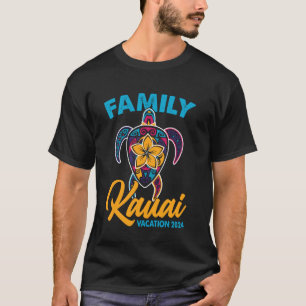 Family Kauai 2024 Hawaiian Vacation Tie Dye Sea Tu T-Shirt